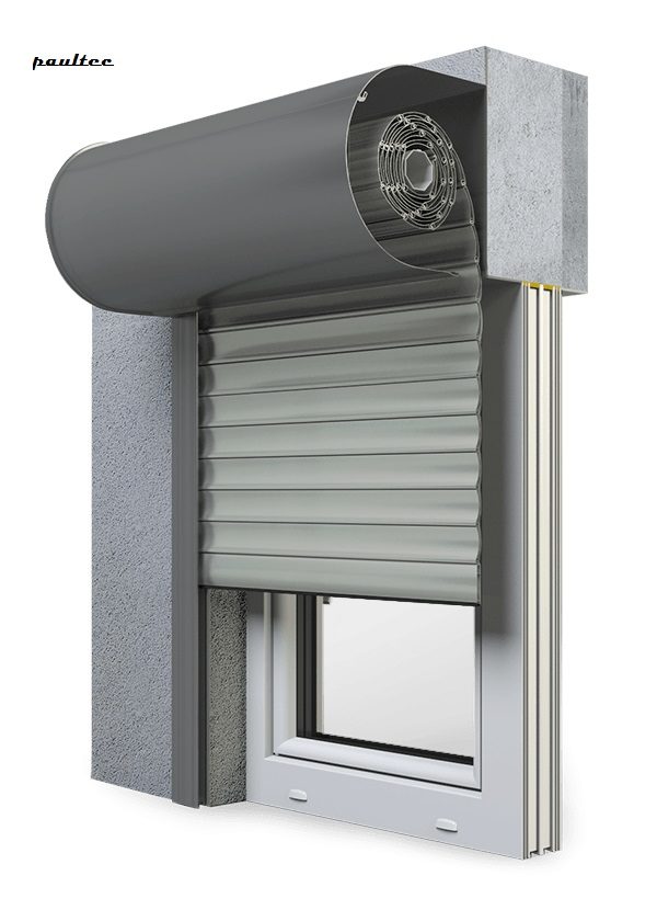 3 Grau Fenster Rollladen SKO-P Vorbaurollladen Aluprof