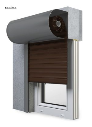 9 Braun Fenster Rollladen SKO-P Vorbaurollladen Aluprof